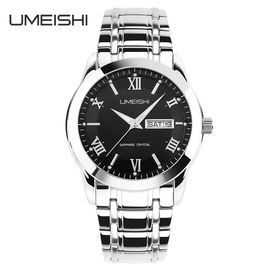 Montre de quartz d'hommes du Japon Movt, montres-bracelet douces imperméables de Vogue d'affaires