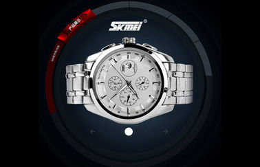 Montre de quartz de l'acier inoxydable des hommes