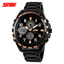 Montre multifonctionnelle de quartz d'acier inoxydable pour la courroie en alliage de zinc d'utilisation de l'homme