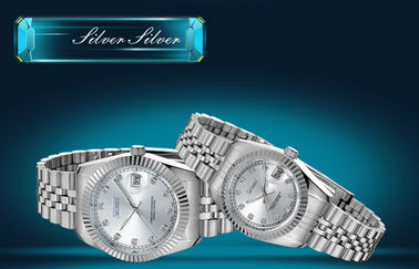 Le quartz d'or d'acier inoxydable de Vogue des couples les plus chauds observe le Japon Movts avec le meilleur emballage de cadeaux