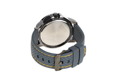 Montre analogue adaptée aux besoins du client de quartz de mouvement du Japon avec la montre sportive de quartz de style de bande d'unité centrale