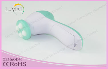 4 en 1 rose/rouge/vert faciaux électriques de brosse de nettoyage de visage de brosse
