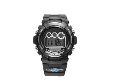 Montre de sport de résistant à l'eau de mouvement de la Chine avec la courroie d'unité centrale/le cas de dos acier inoxydable