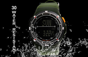 Montres multifonctionnelles d'alpinisme d'homme moderne de montre de sport d'affichage d'affichage à cristaux liquides