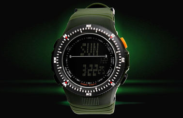 Montres multifonctionnelles d'alpinisme d'homme moderne de montre de sport d'affichage d'affichage à cristaux liquides