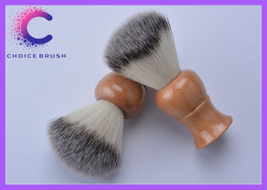 Le rasage synthétique balaye la poignée en bois rasant des brosses de rasoir pour le toilettage des hommes
