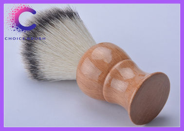 Le rasage synthétique balaye la poignée en bois rasant des brosses de rasoir pour le toilettage des hommes