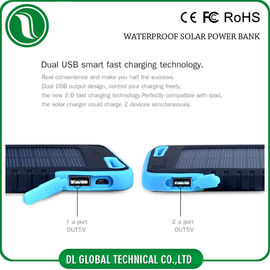 Banque mobile portative à énergie solaire imperméable 4000amh 5000mah de puissance