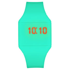 Montre imperméable de bracelet de silicone de sports, montre menée d'écran tactile
