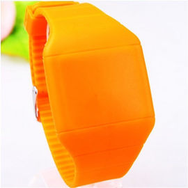 Poids léger coloré de montre de l'écran tactile de silicone des sports des hommes faits sur commande LED
