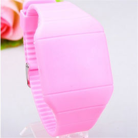 Poids léger coloré de montre de l'écran tactile de silicone des sports des hommes faits sur commande LED