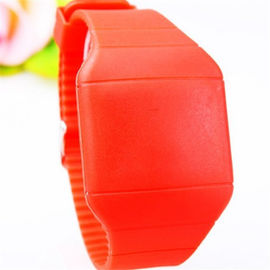 Poids léger coloré de montre de l'écran tactile de silicone des sports des hommes faits sur commande LED