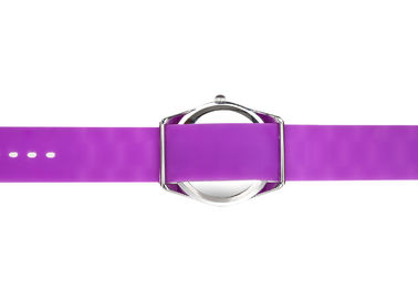 Gelez Madame Silicone Wristband Watches imperméable, courroie rose de diamant de Hermosa