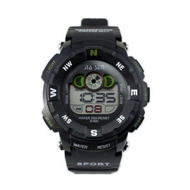 Réveil multifonctionnel noir de montres de Digital avec le jour et la date pour des enfants