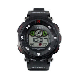 Réveil multifonctionnel noir de montres de Digital avec le jour et la date pour des enfants