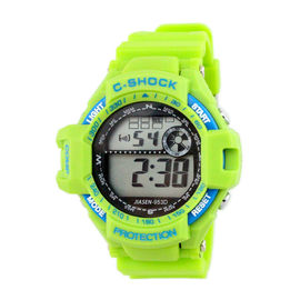 Montre-bracelet du quartz de Digital de silicone de sports des hommes multifonctionnels imperméables de montres