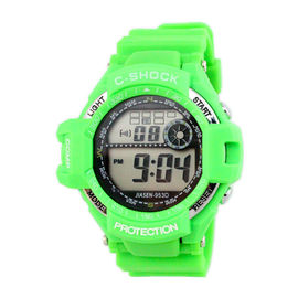 Montre-bracelet du quartz de Digital de silicone de sports des hommes multifonctionnels imperméables de montres