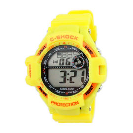 Montre-bracelet du quartz de Digital de silicone de sports des hommes multifonctionnels imperméables de montres