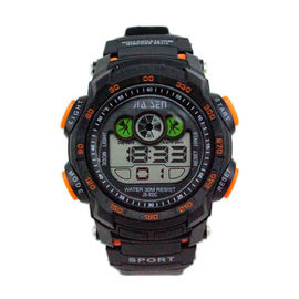 Les montres des hommes multifonctionnels de Digital de sport noir simple 3 atmosphères imperméables