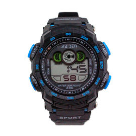 Les montres des hommes multifonctionnels de Digital de sport noir simple 3 atmosphères imperméables