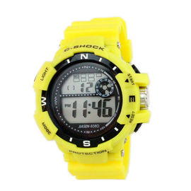 Professionnel multifonctionnel de montre-bracelet de dames de Digital de bande colorée de PVC