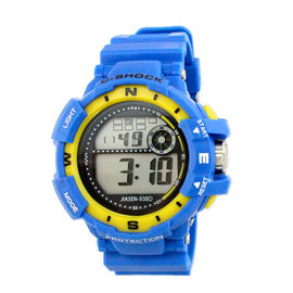 Professionnel multifonctionnel de montre-bracelet de dames de Digital de bande colorée de PVC