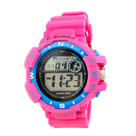 Professionnel multifonctionnel de montre-bracelet de dames de Digital de bande colorée de PVC