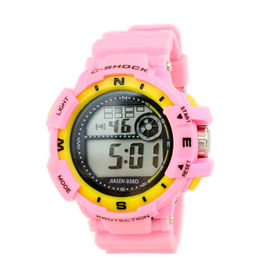 Professionnel multifonctionnel de montre-bracelet de dames de Digital de bande colorée de PVC
