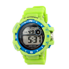 Professionnel multifonctionnel de montre-bracelet de dames de Digital de bande colorée de PVC