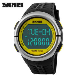 Montre mouvement imperméable de Japon de sport de fréquence cardiaque de dos d'acier inoxydable/de Chine