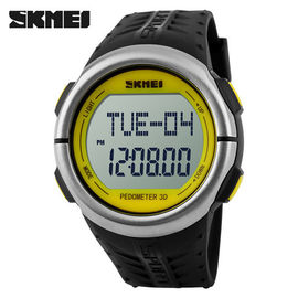 Montre mouvement imperméable de Japon de sport de fréquence cardiaque de dos d'acier inoxydable/de Chine