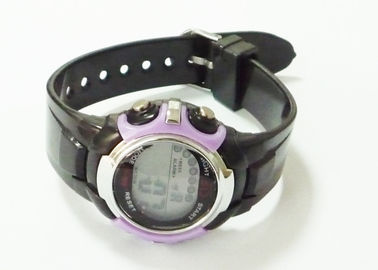 Noir Digital Silicone Jelly Watch / EL Sports Watch / Digital multifonction Watch 3ATM