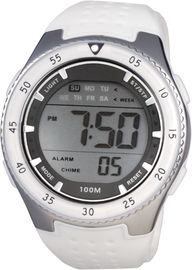 Montre de Digital sportive ronde de monsieurs d'hommes avec le chronographe de résistant à l'eau de 100m