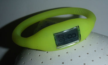 Montre de bracelet de silicone d'ION de sports de Digital, bracelet de silicone de courroie
